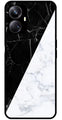 Black White Marble Design Metal Mobile Case for Realme 10 Pro 5G  (Design No -09)