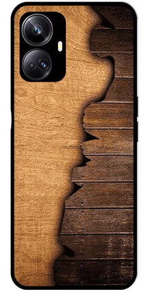Wooden Design Metal Mobile Case for Realme 10 Pro 5G