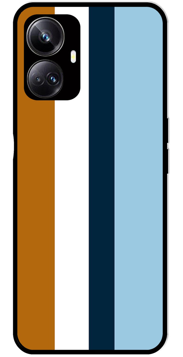 MultiColor Pattern Metal Mobile Case for Realme 10 Pro 5G  (Design No -17)