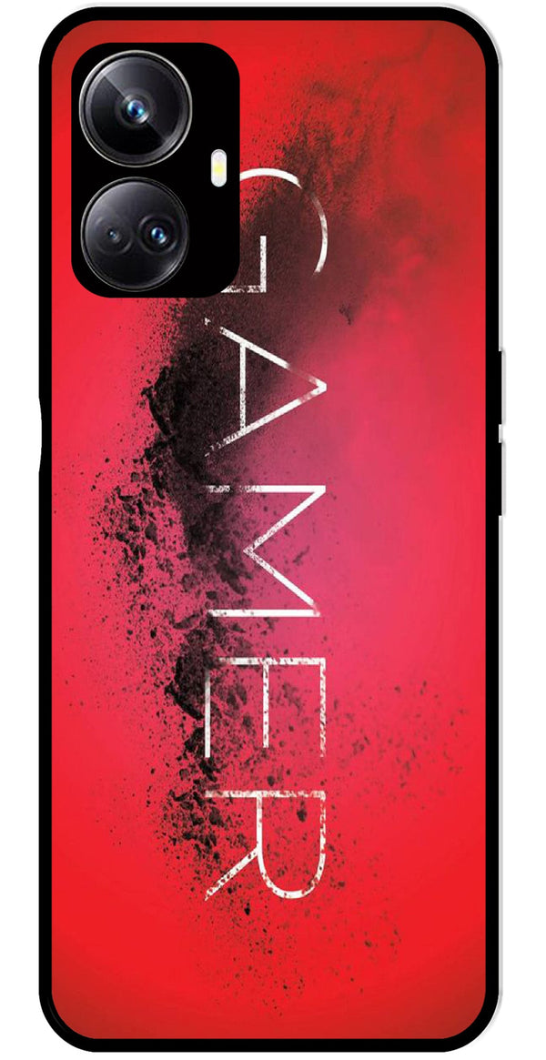 Gamer Pattern Metal Mobile Case for Realme 10 Pro 5G  (Design No -41)