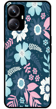 Flower Leaves Design Metal Mobile Case for Realme 10 Pro 5G