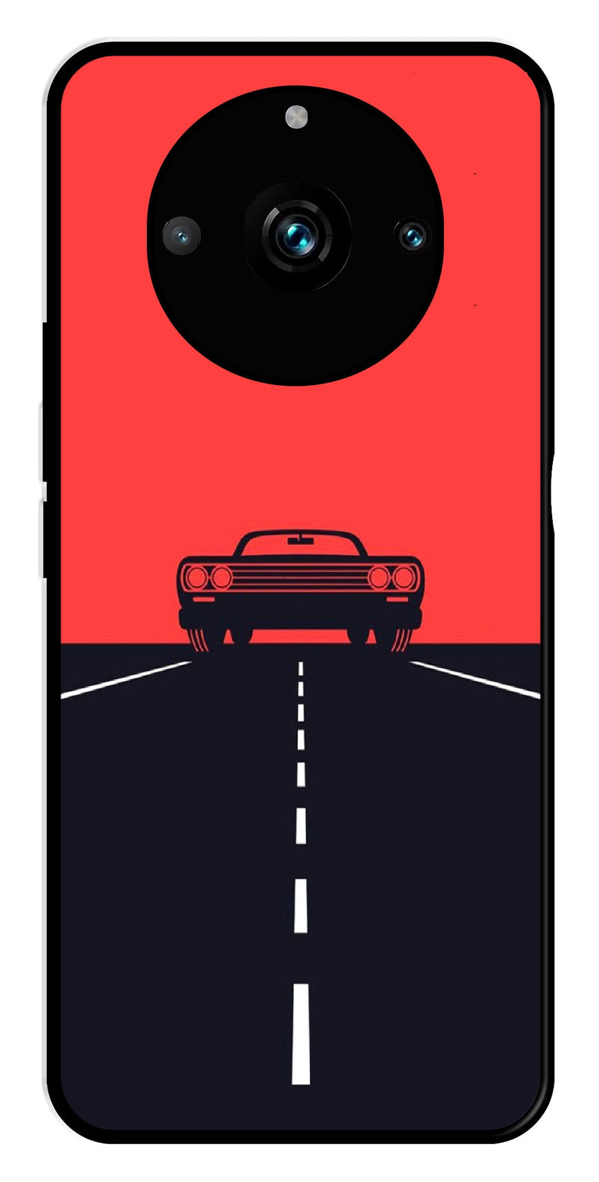 Car Lover Metal Mobile Case for Realme 11 Pro Plus 5G   (Design No -21)