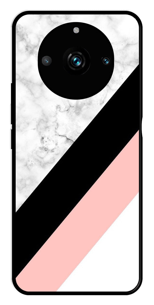 Marble Design Metal Mobile Case for Realme 11 Pro Plus 5G   (Design No -24)