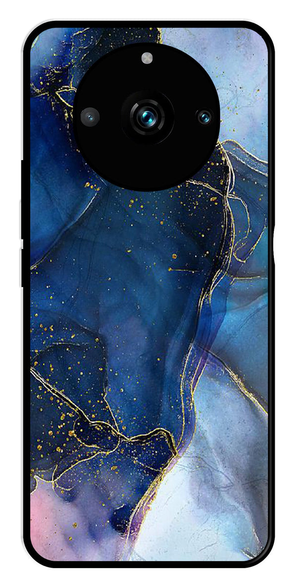 Blue Marble Metal Mobile Case for Realme 11 Pro Plus 5G   (Design No -34)