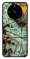 Map Design Metal Mobile Case for Realme 11 Pro Plus 5G   (Design No -54)