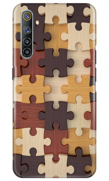 Puzzle Pattern Mobile Back Case for Realme 6 (Design - 217)