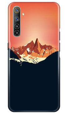 Mountains Mobile Back Case for Realme 6 (Design - 227)