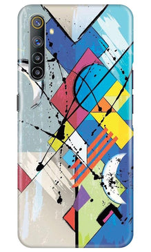 Modern Art Mobile Back Case for Realme 6 (Design - 235)