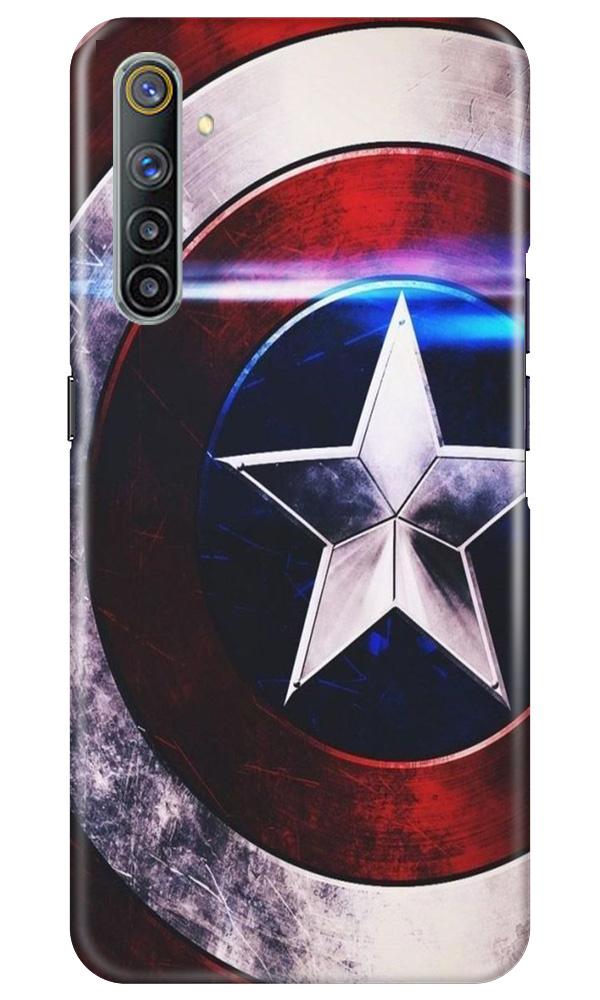 Captain America Shield Case for Realme 6 (Design No. 250)