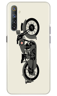 MotorCycle Mobile Back Case for Realme 6 (Design - 259)