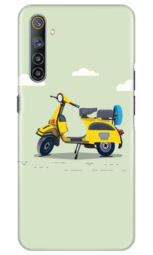 Vintage Scooter Mobile Back Case for Realme 6 (Design - 260)