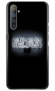 Girl Boss Black Mobile Back Case for Realme 6 (Design - 268)