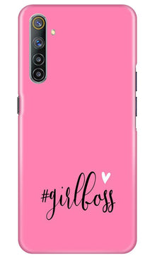 Girl Boss Pink Mobile Back Case for Realme 6 (Design - 269)