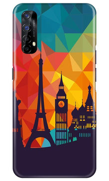 Eiffel Tower2 Mobile Back Case for Realme 7 (Design - 91)