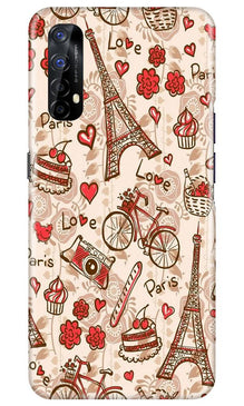 Love Paris Mobile Back Case for Realme 7  (Design - 103)