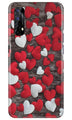 Red White Hearts Case for Realme 7  (Design - 105)