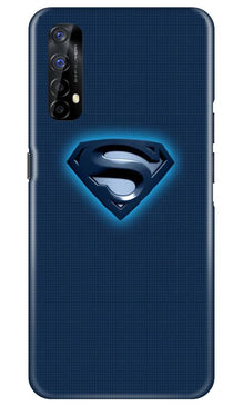 Superman Superhero Mobile Back Case for Realme 7  (Design - 117)