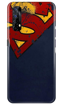 Superman Superhero Mobile Back Case for Realme 7  (Design - 125)