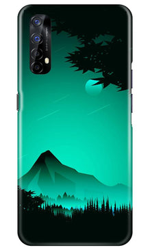Moon Mountain Mobile Back Case for Realme 7 (Design - 204)