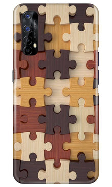 Puzzle Pattern Mobile Back Case for Realme 7 (Design - 217)