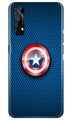 Captain America Shield Case for Realme 7 (Design No. 253)