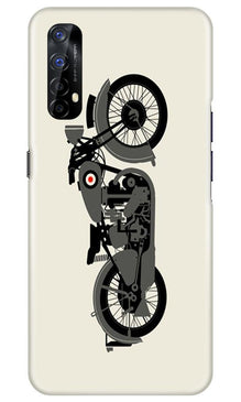 MotorCycle Mobile Back Case for Realme 7 (Design - 259)