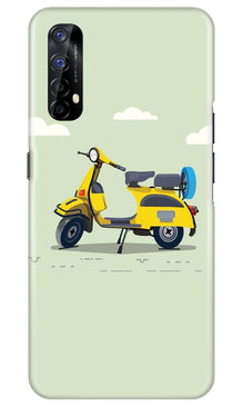 Vintage Scooter Mobile Back Case for Realme 7 (Design - 260)