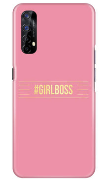 Girl Boss Pink Mobile Back Case for Realme 7 (Design - 263)
