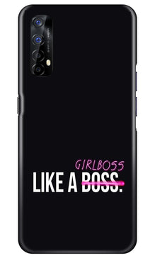 Like a Girl Boss Mobile Back Case for Realme 7 (Design - 265)