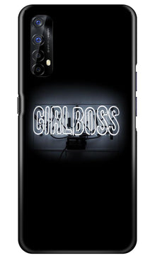 Girl Boss Black Mobile Back Case for Realme 7 (Design - 268)