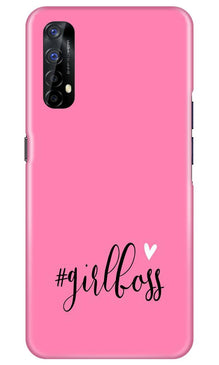 Girl Boss Pink Mobile Back Case for Realme 7 (Design - 269)