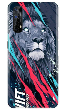 Lion Mobile Back Case for Realme 7 (Design - 278)
