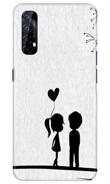 Cute Kid Couple Mobile Back Case for Realme 7 (Design - 283)