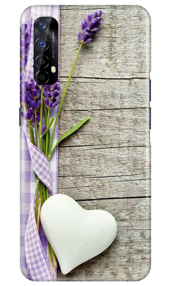 White Heart Case for Realme 7 (Design No. 298)