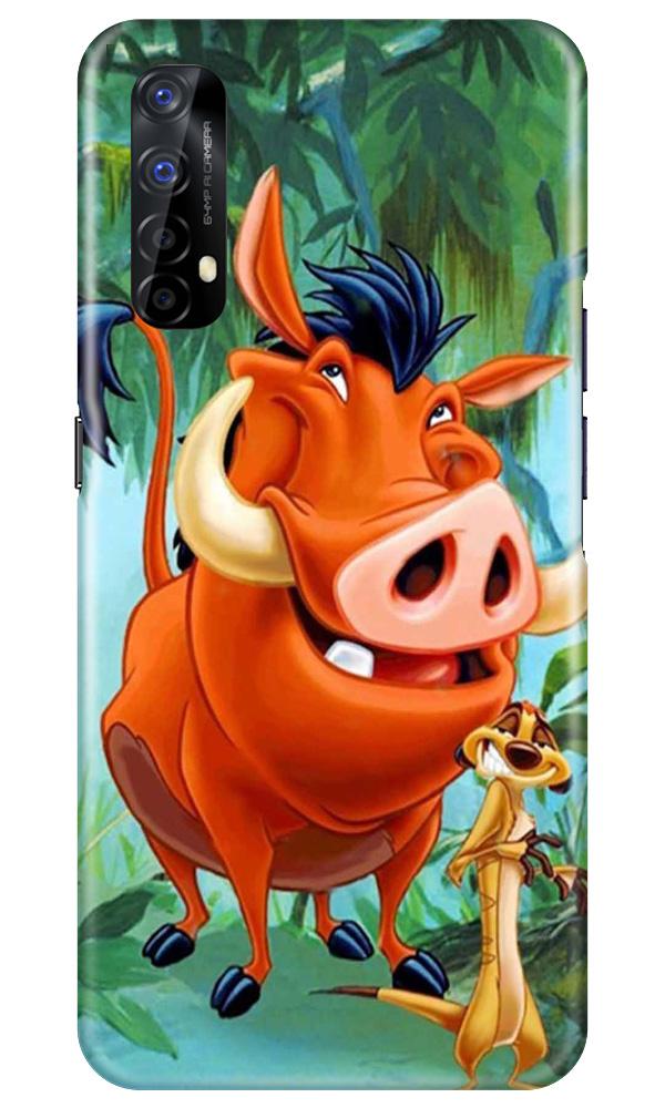 Timon and Pumbaa Mobile Back Case for Realme 7 (Design - 305)