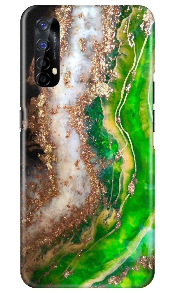 Marble Texture Mobile Back Case for Realme 7 (Design - 307)