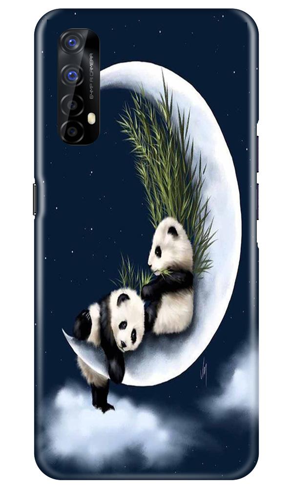 Panda Moon Mobile Back Case for Realme 7 (Design - 318)