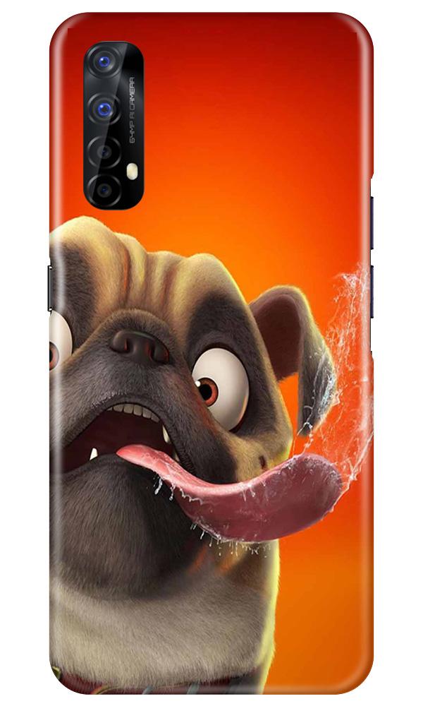 Dog Mobile Back Case for Realme 7 (Design - 343)