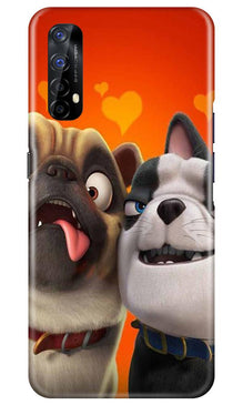 Dog Puppy Mobile Back Case for Realme 7 (Design - 350)