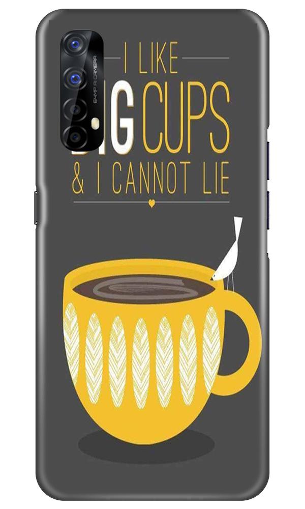 Big Cups Coffee Mobile Back Case for Realme 7 (Design - 352)