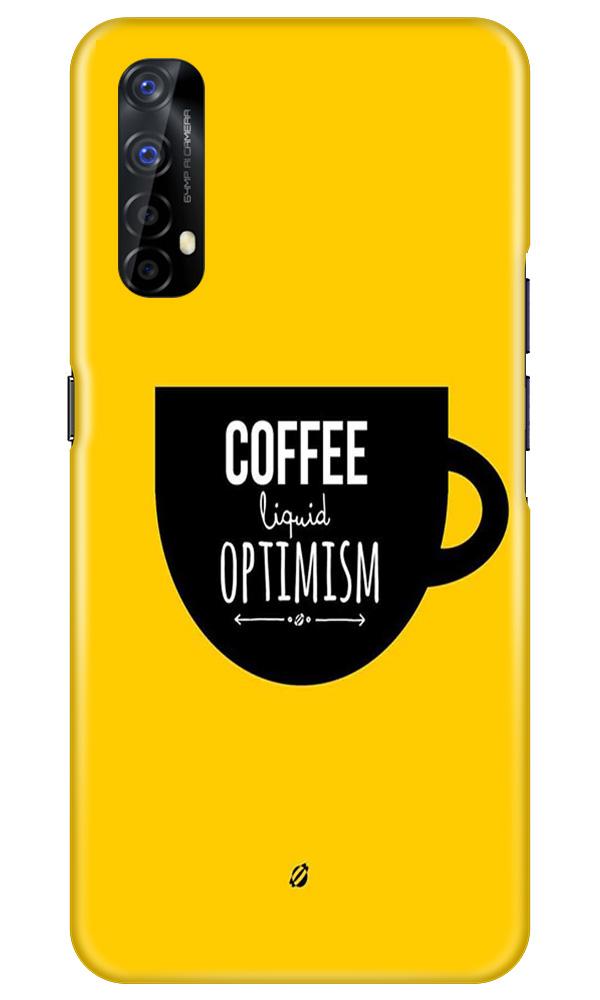 Coffee Optimism Mobile Back Case for Realme 7 (Design - 353)