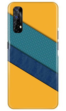 Diagonal Pattern Mobile Back Case for Realme 7 (Design - 370)