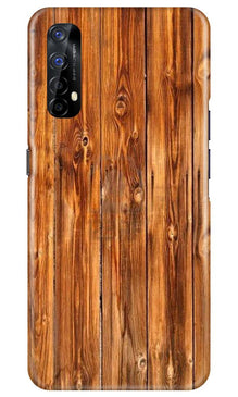 Wooden Texture Mobile Back Case for Realme 7 (Design - 376)