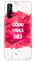 Good Vibes Only Mobile Back Case for Realme 7 (Design - 393)