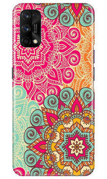 Rangoli art2 Mobile Back Case for Realme 7 Pro (Design - 29)