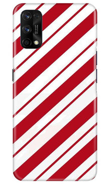 Red White Mobile Back Case for Realme 7 Pro (Design - 44)