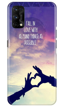 Fall in love Mobile Back Case for Realme 7 Pro (Design - 50)