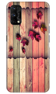 Wooden look2 Mobile Back Case for Realme 7 Pro (Design - 56)