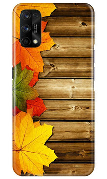 Wooden look3 Mobile Back Case for Realme 7 Pro (Design - 61)