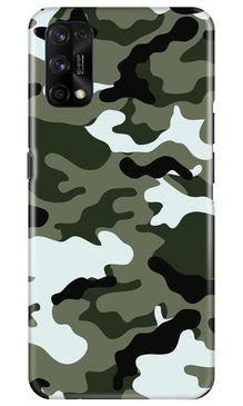 Army Camouflage Mobile Back Case for Realme 7 Pro  (Design - 108)